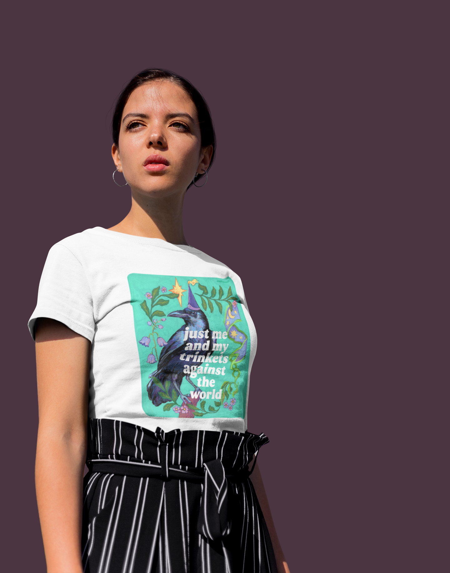Just Me and My Trinkets Against the World: feminist shirt