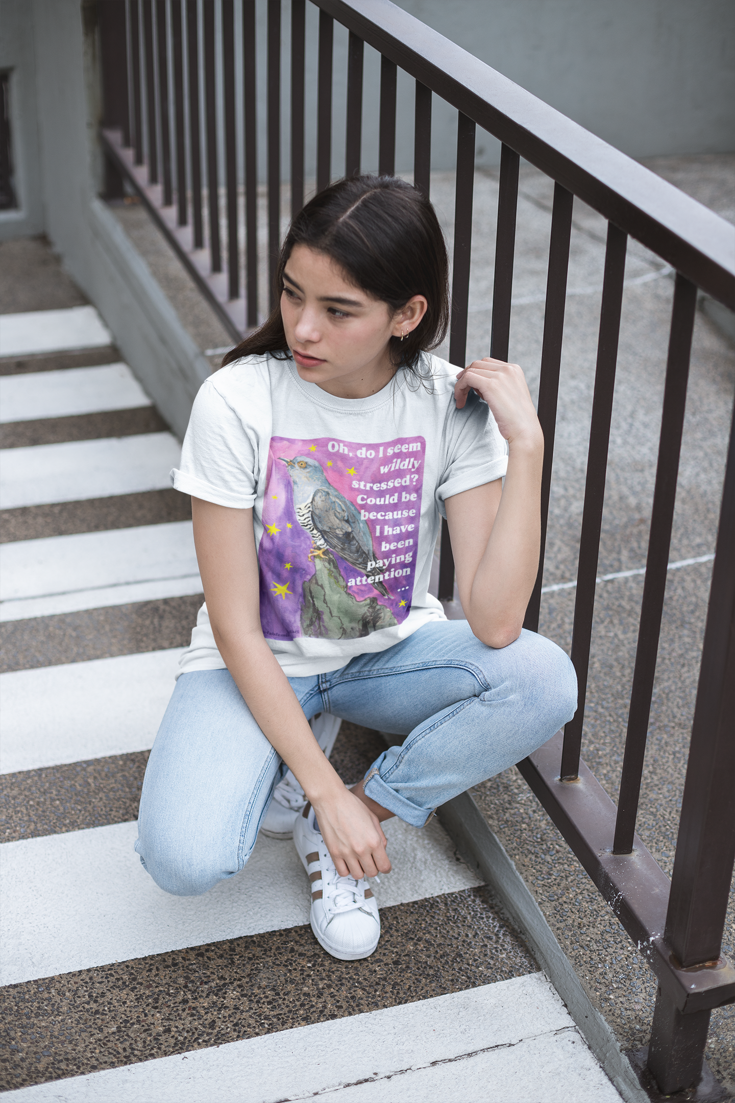 Oh, do I seem wildly stressed? Could be because I have been paying attention: feminist shirt
