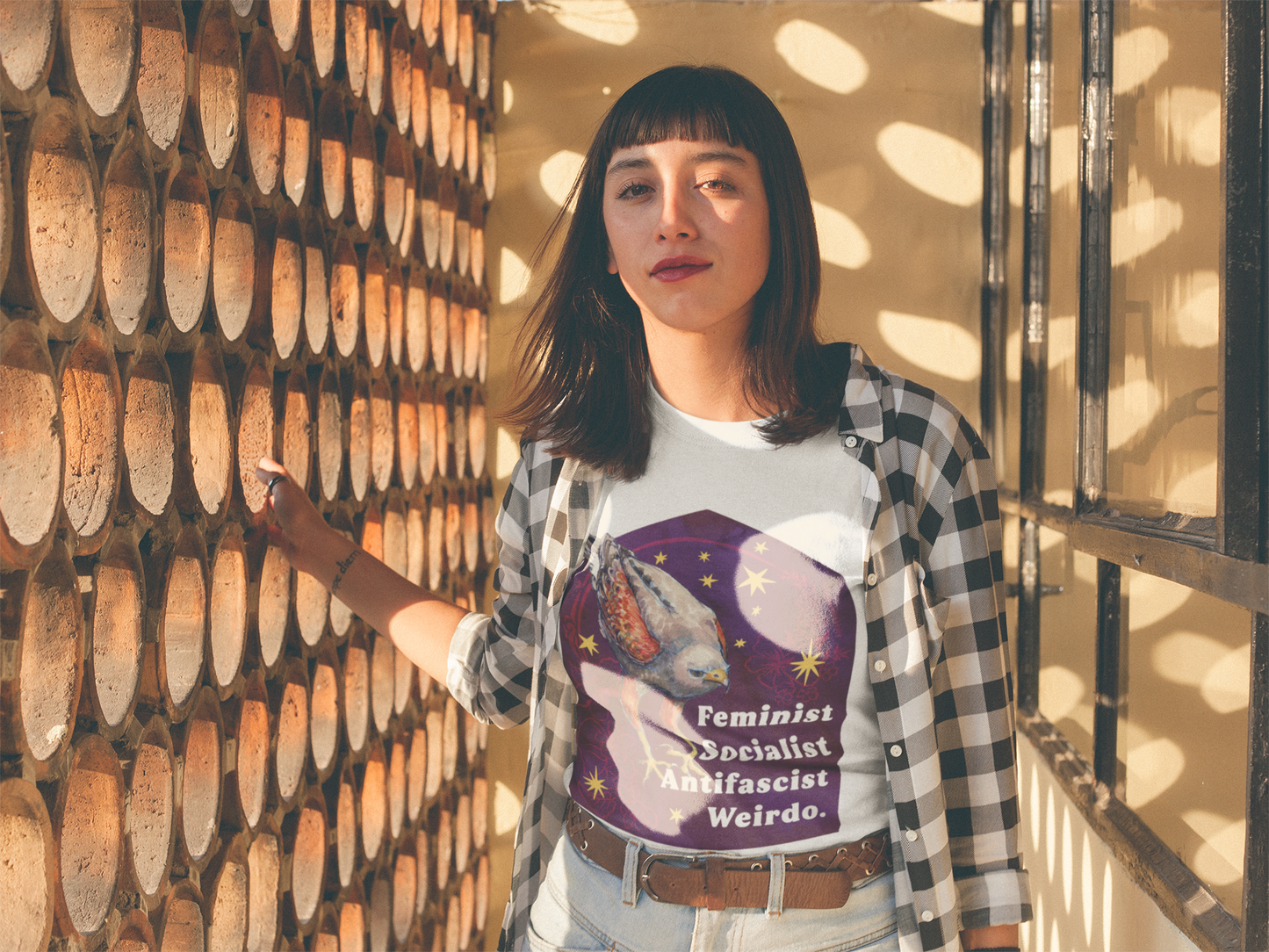 Feminist Socialist Antifascist Weirdo: feminist shirt