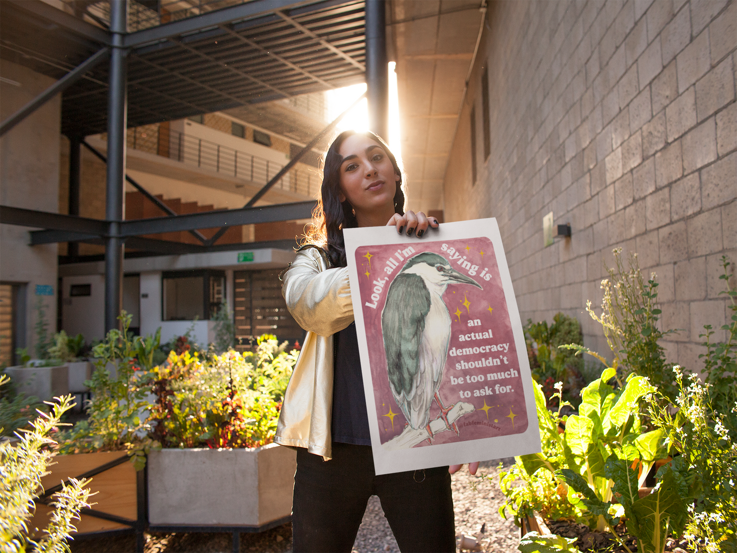 Look, all I'm saying is an actual democracy shouldn't be too much to ask for: Feminist Art Print