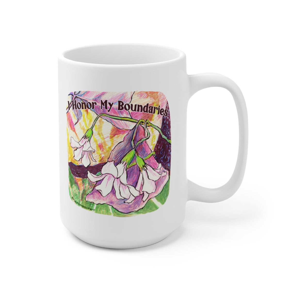 I Honor My Boundaries: Mental Health Mug