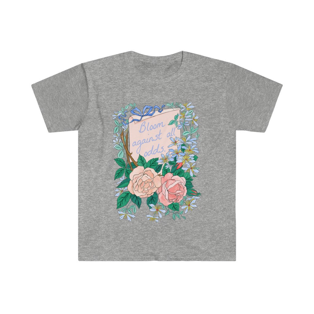 Bloom Against All Odds: Self Care Shirt