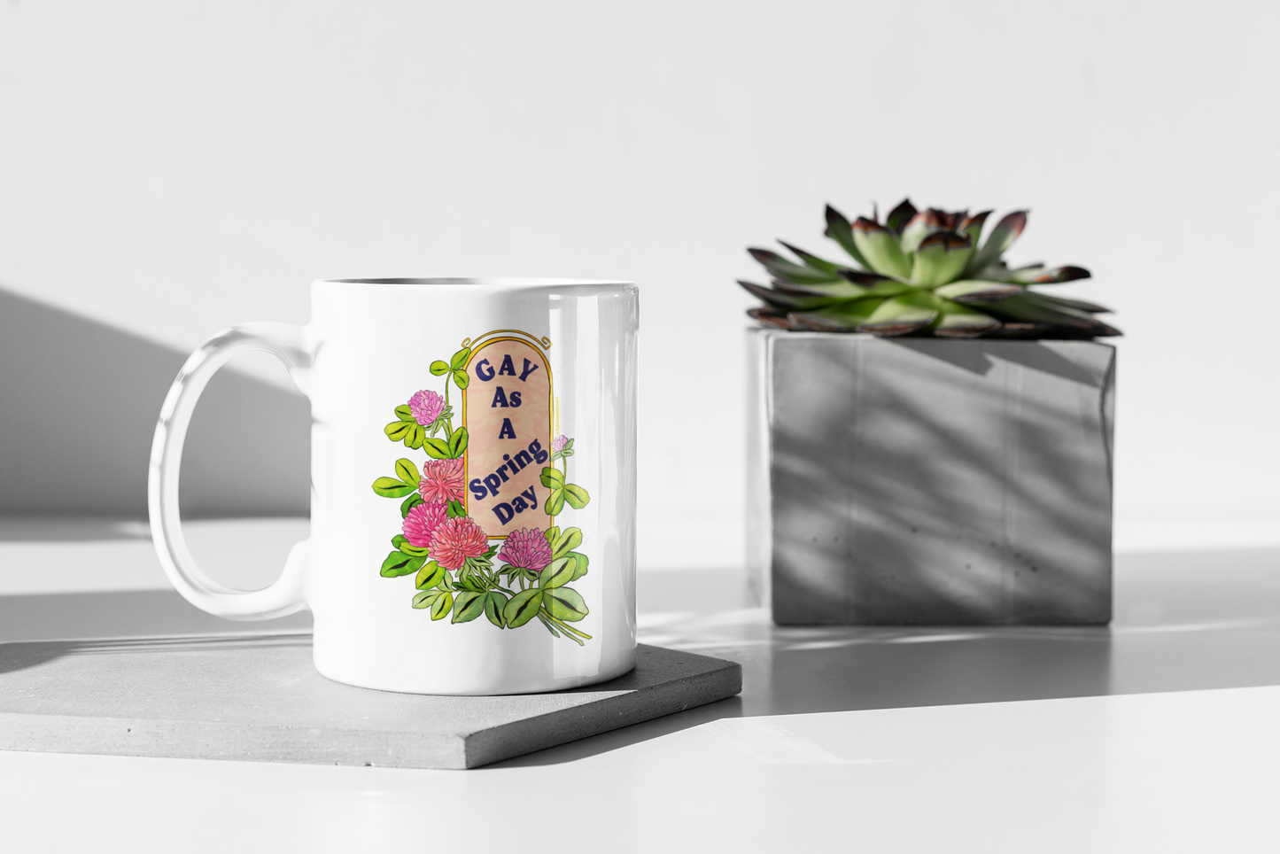 Gay As A Spring Day: Gay Pride Mug