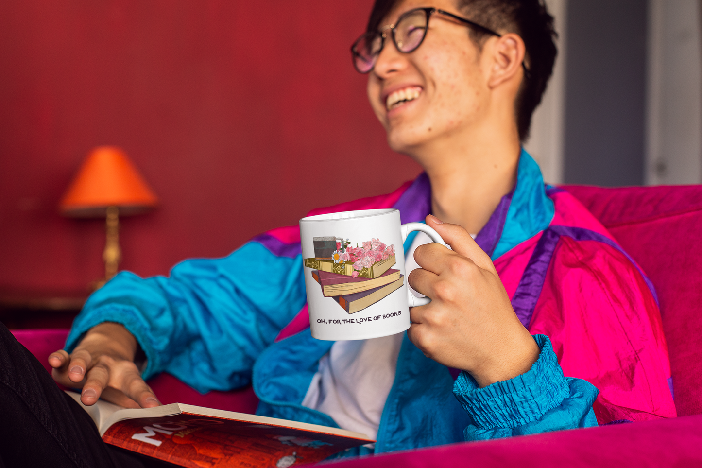Oh For The Love Of Books, librarian mug
