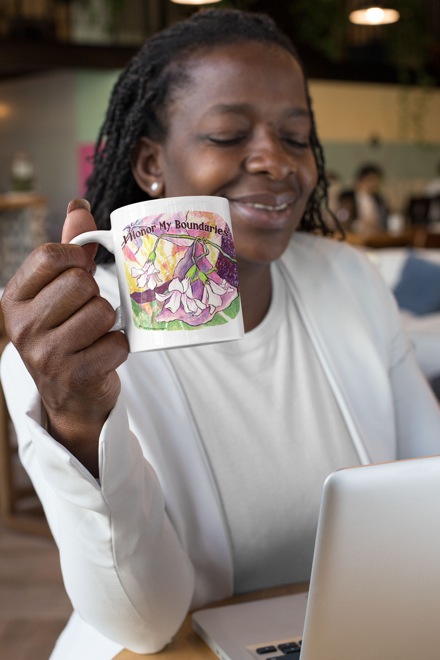 I Honor My Boundaries: Mental Health Mug