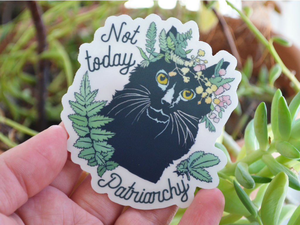 Not Today Patriarchy: Feminist Laptop Sticker