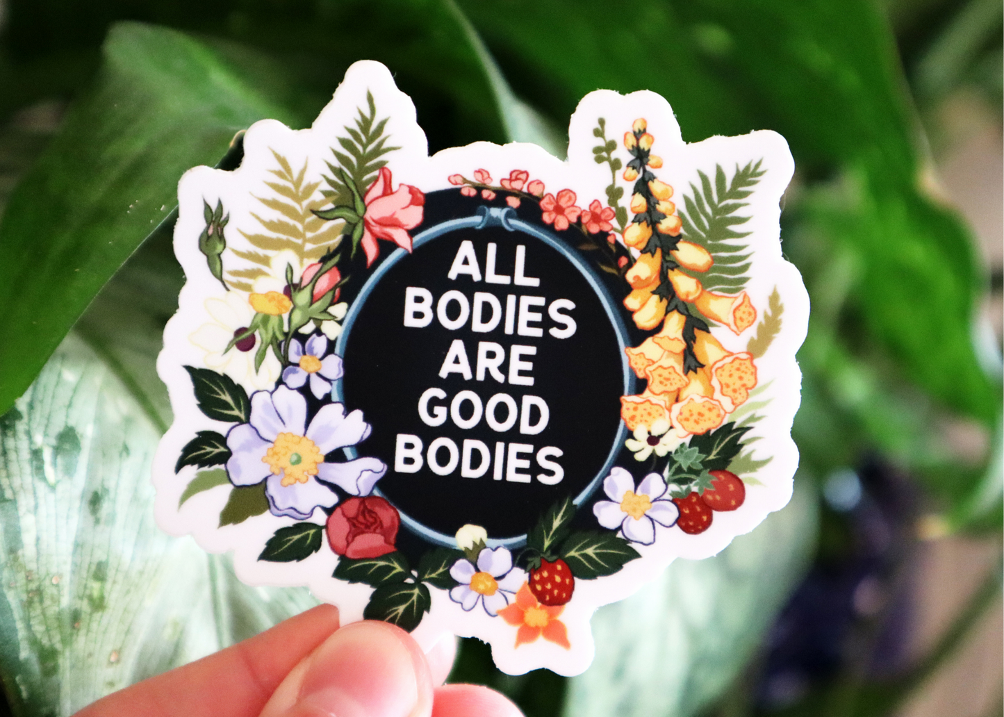 All Bodies Are Good Bodies: Feminist Laptop Sticker