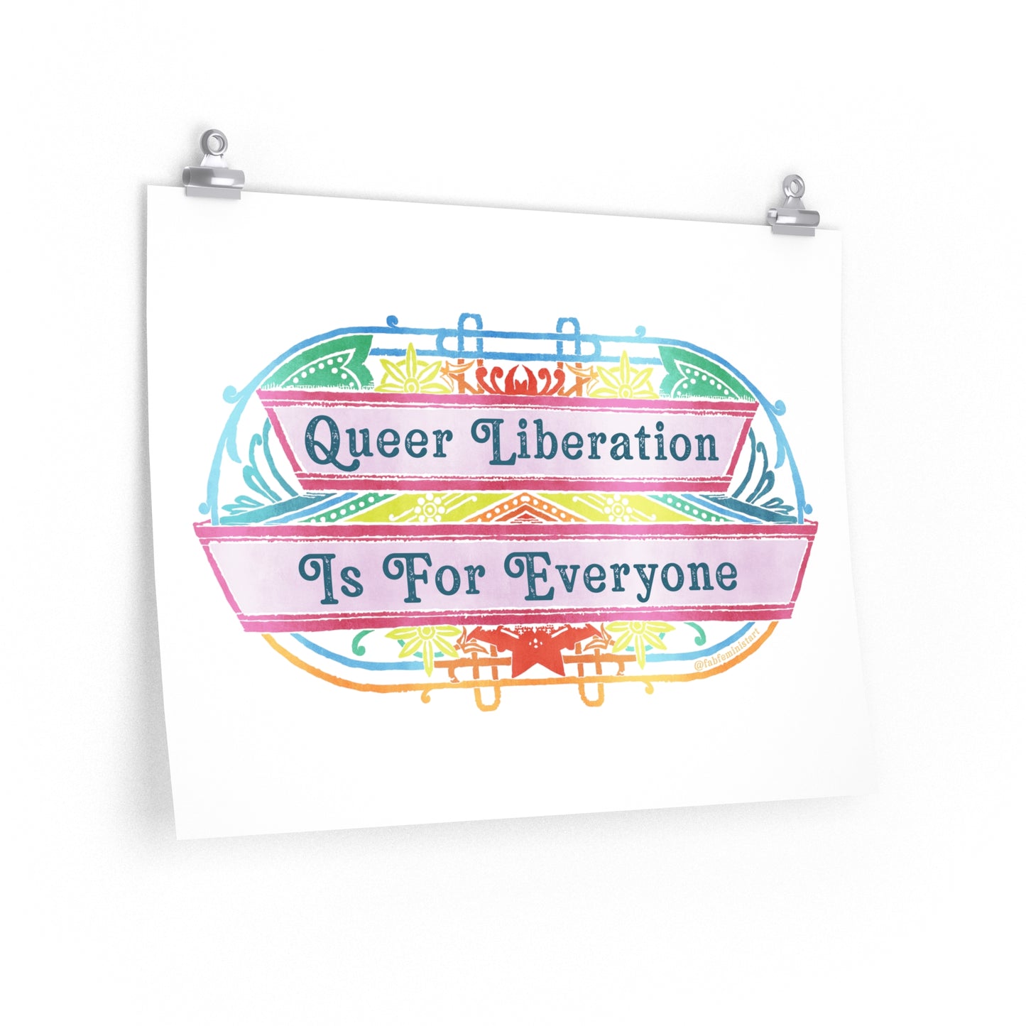 Queer Liberation Is For Everyone: Pride Art Print