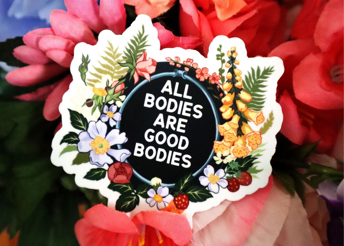 All Bodies Are Good Bodies: Feminist Laptop Sticker