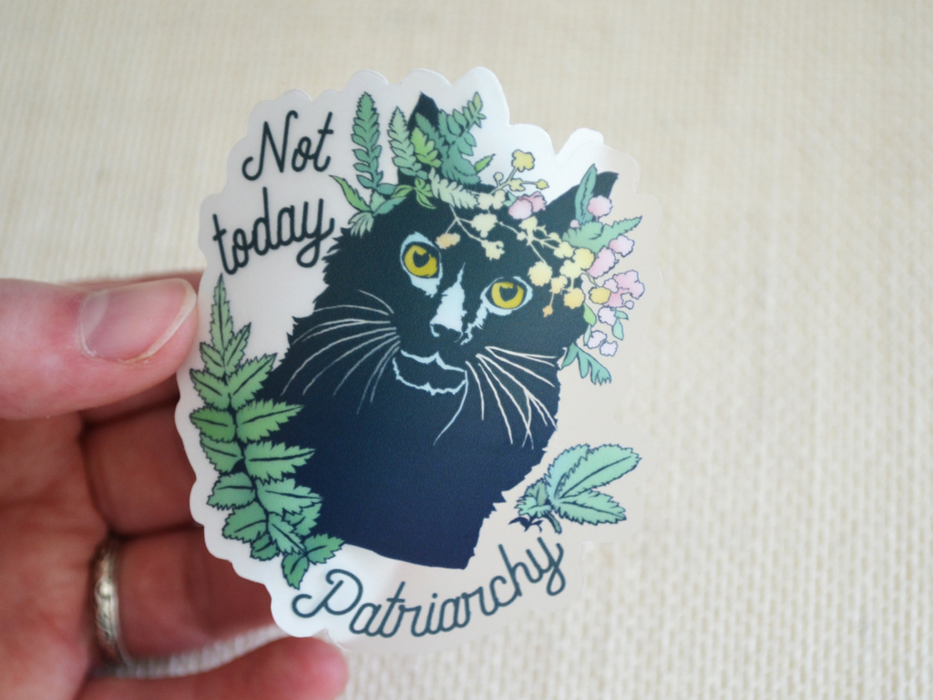 Not Today Patriarchy: Feminist Laptop Sticker