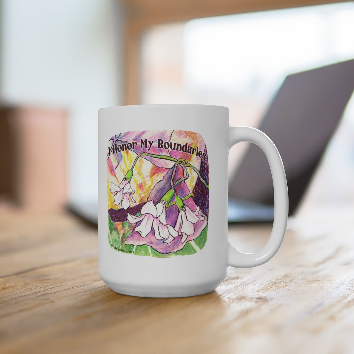 I Honor My Boundaries: Mental Health Mug