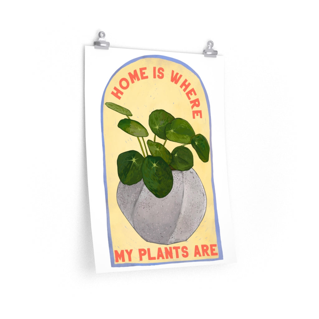 Home Is Where My Plants Are: Houseplant Print