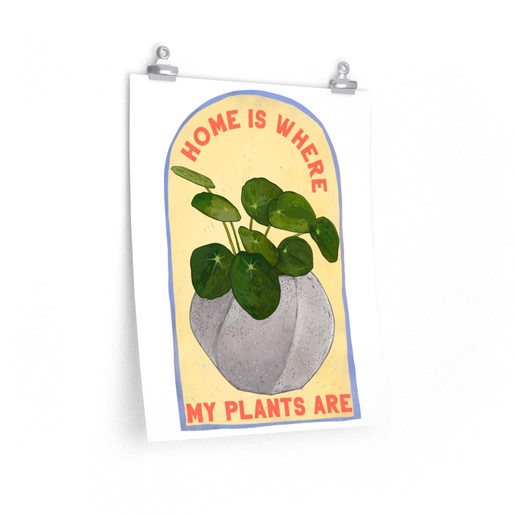 Home Is Where My Plants Are: Houseplant Print