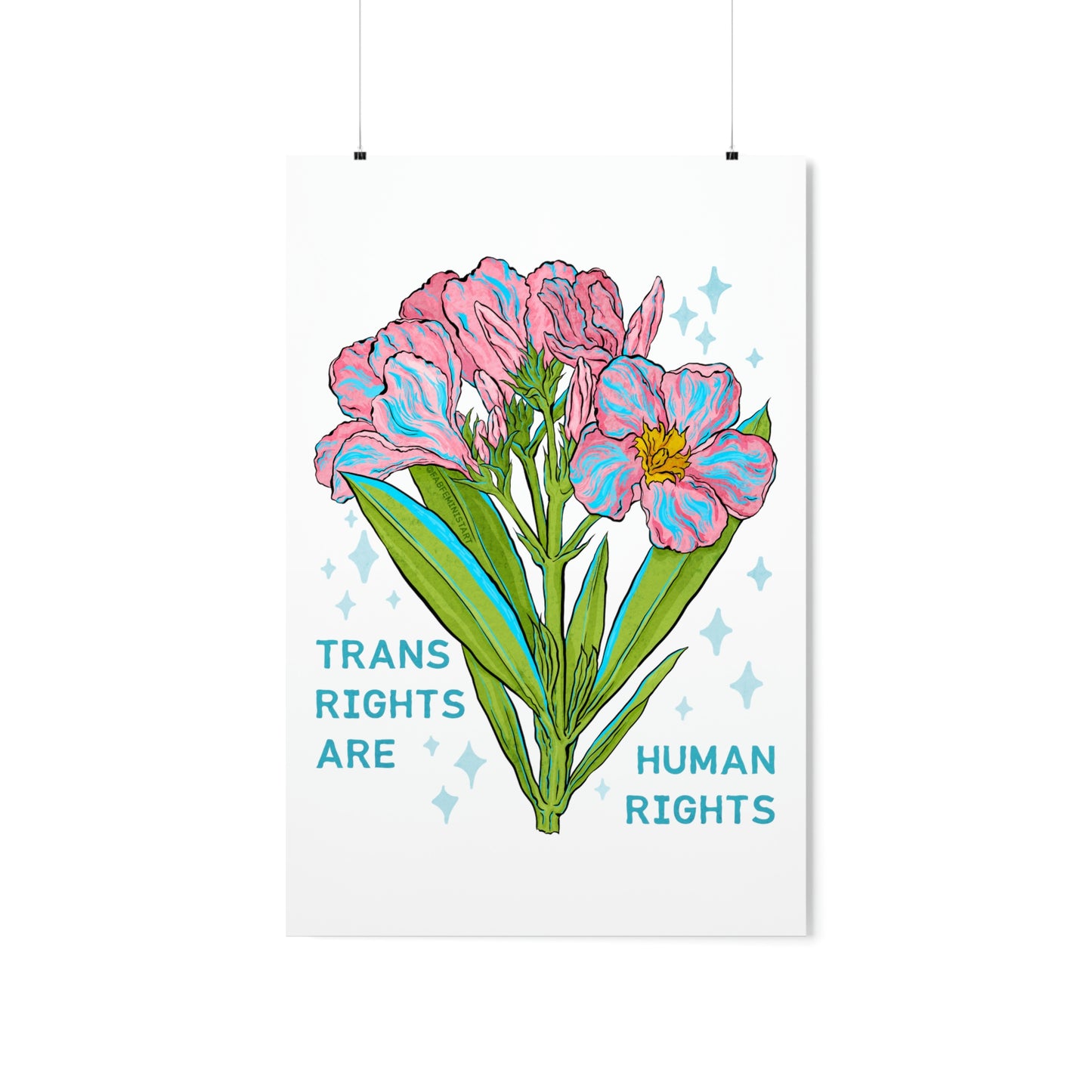 Trans Rights Are Human Rights: LGBTQ Art Print