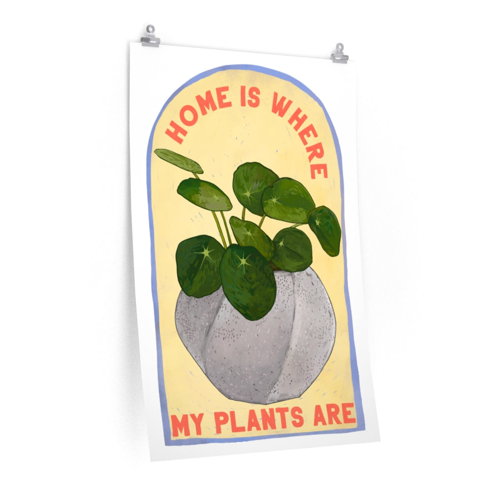 Home Is Where My Plants Are: Houseplant Print