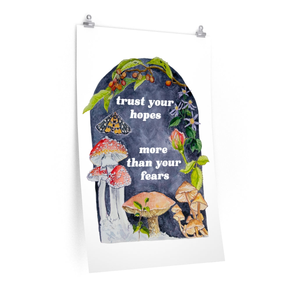 Trust Your Hopes More Than Your Fears: Mental Health Print