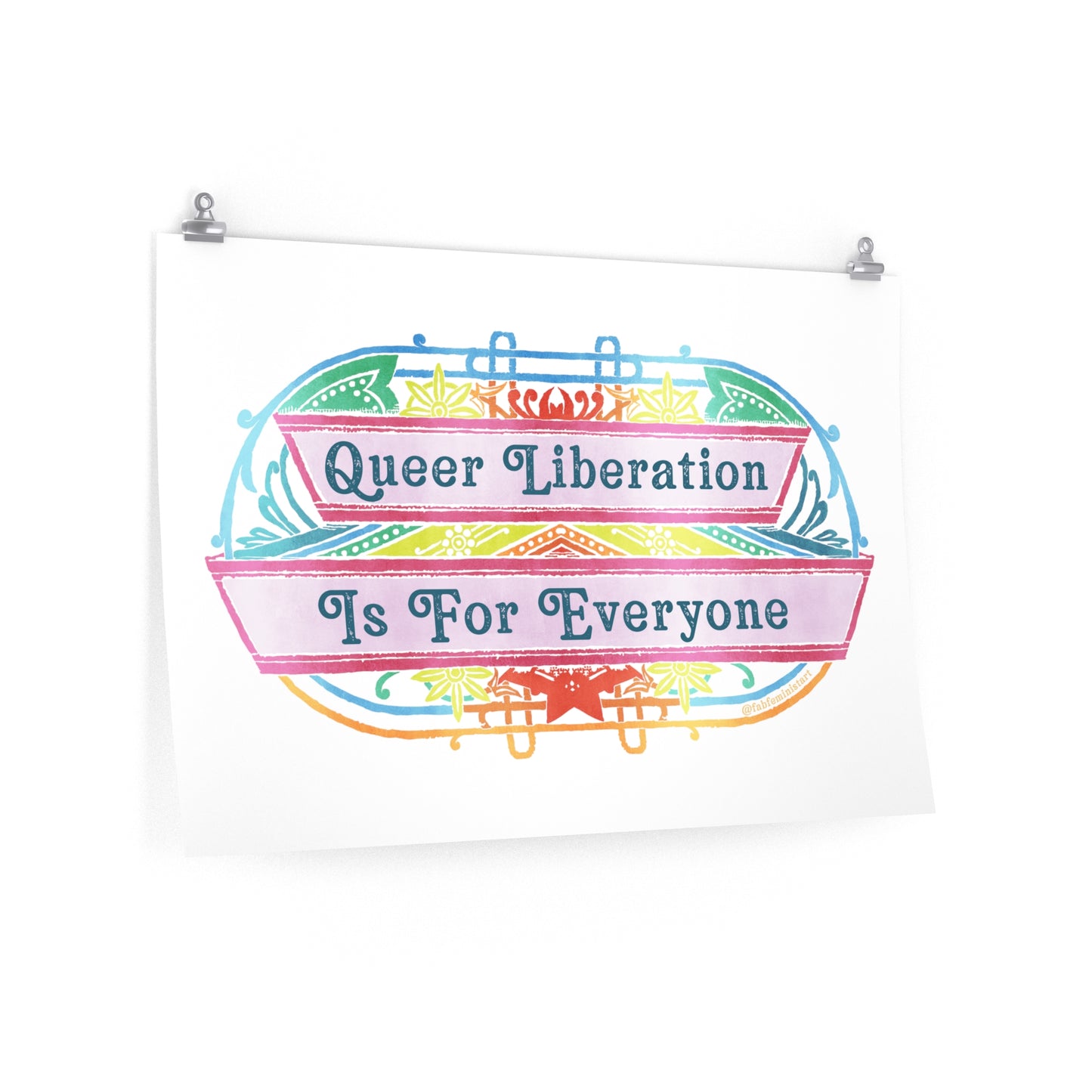 Queer Liberation Is For Everyone: Pride Art Print