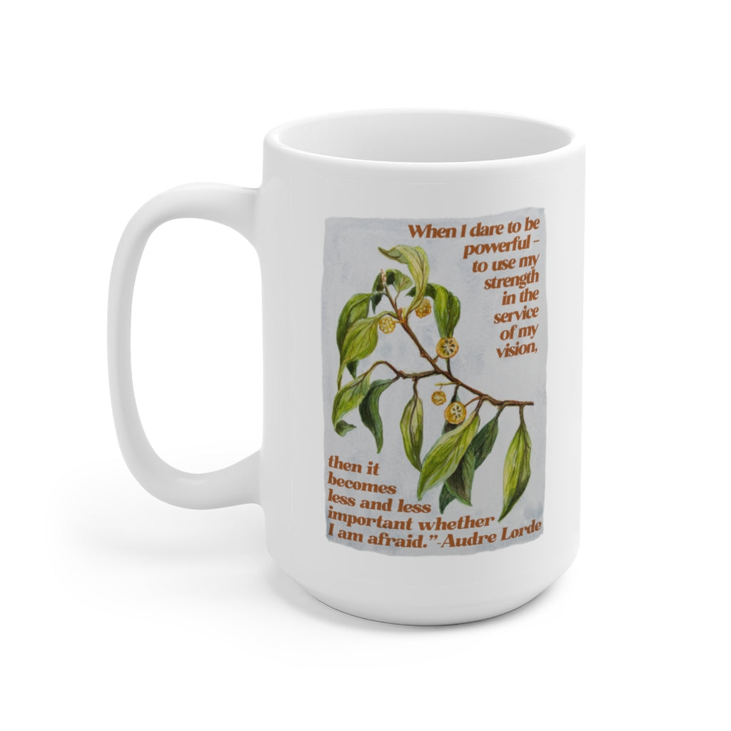 When I dare to be powerful, Audre Lorde: Feminist Mug