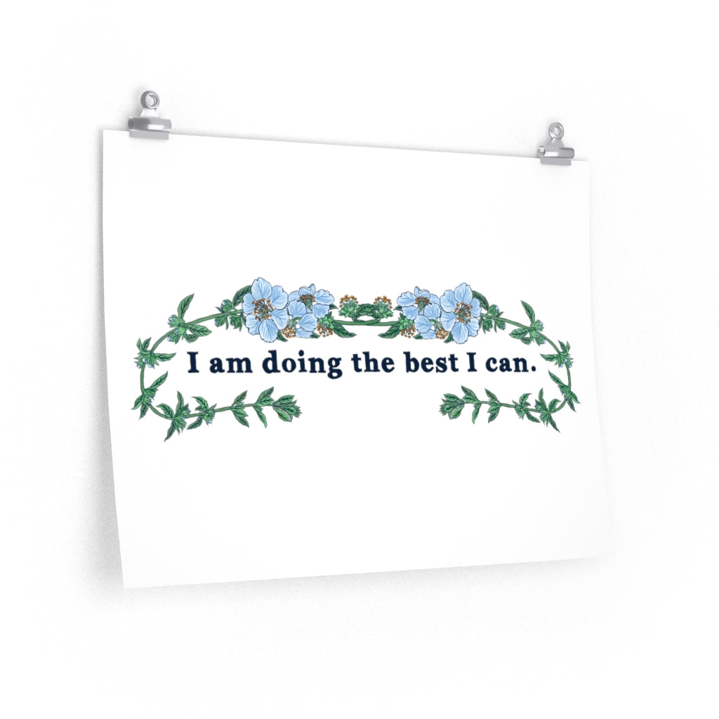 I Am Doing The Best I Can: Mental Health Print