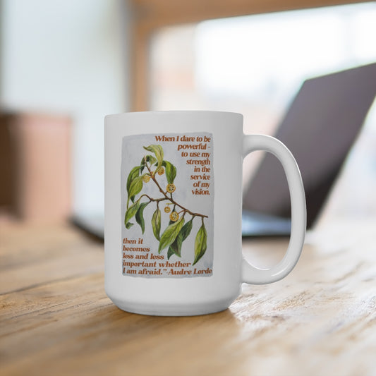 When I dare to be powerful, Audre Lorde: Feminist Mug