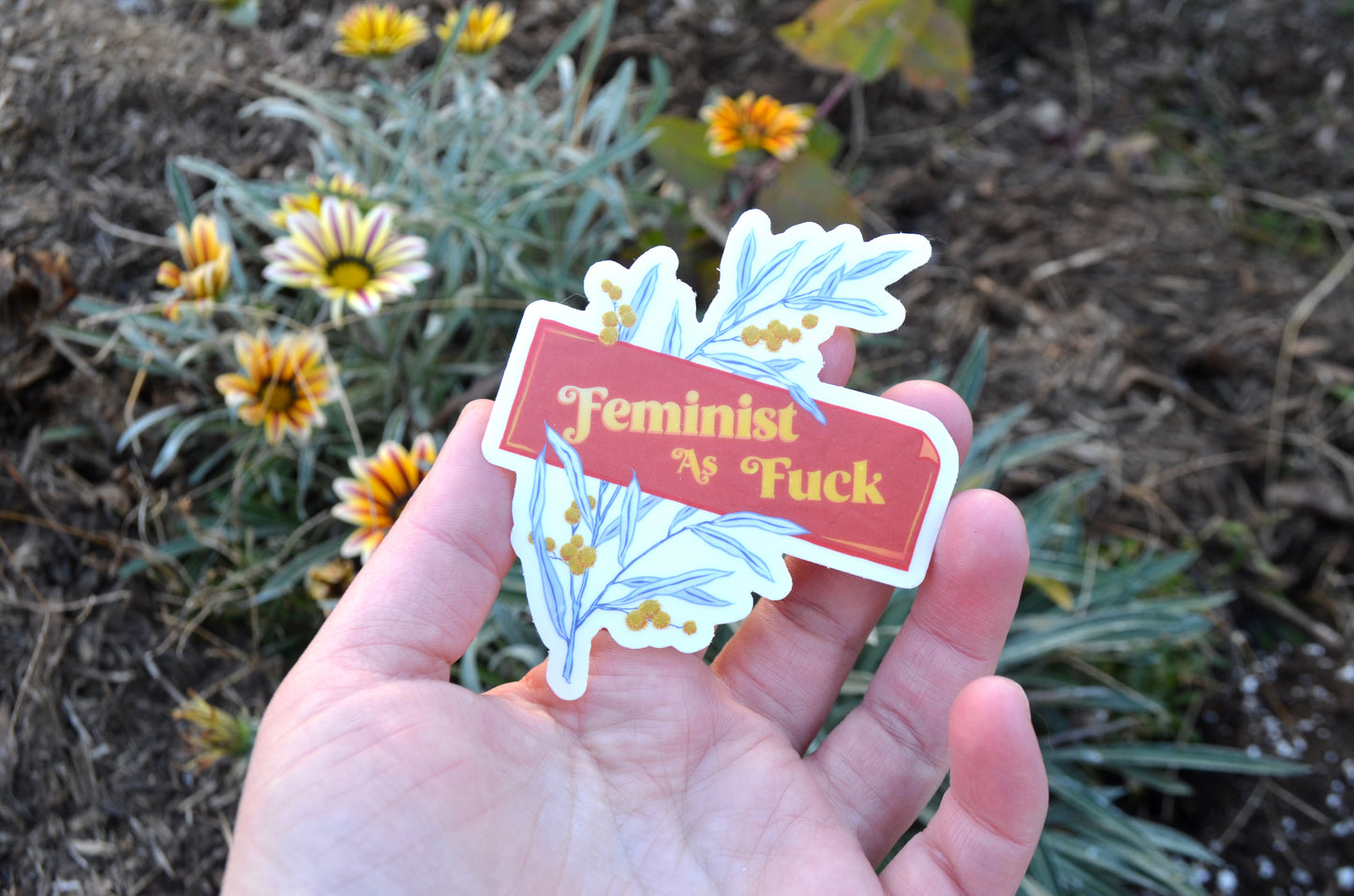 Feminist As Fuck: Feminist Laptop Sticker