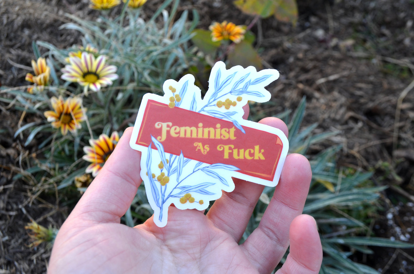 Feminist As Fuck: Feminist Laptop Sticker