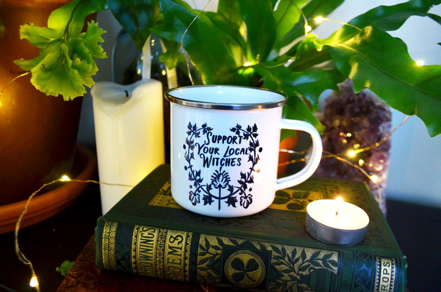 Support Your Local Witches: Enamel Mug