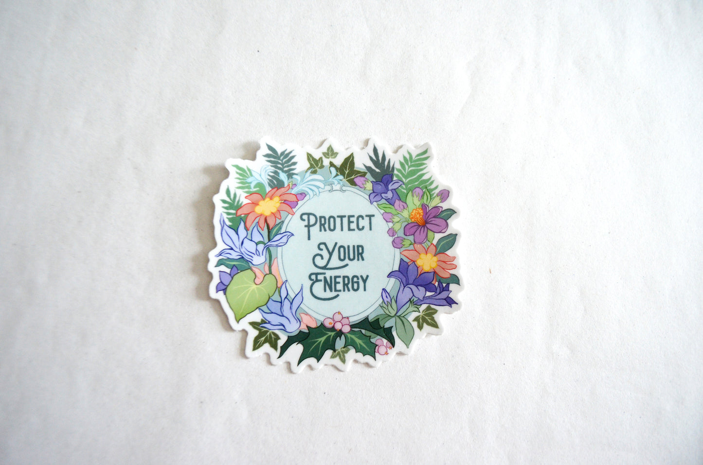 Protect Your Energy : Self Care Laptop Sticker