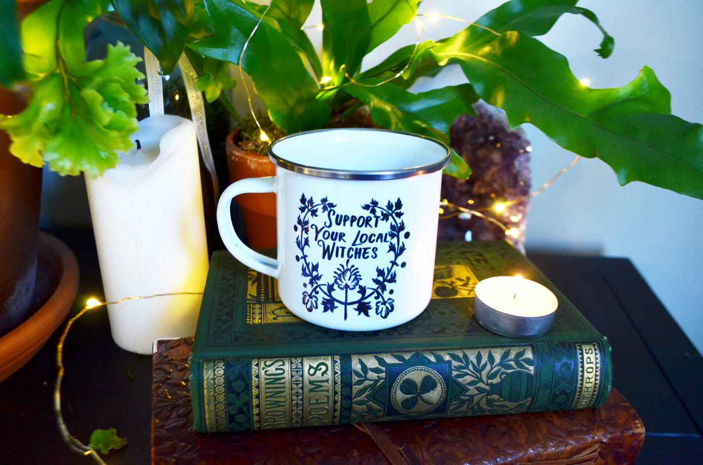 Support Your Local Witches: Enamel Mug