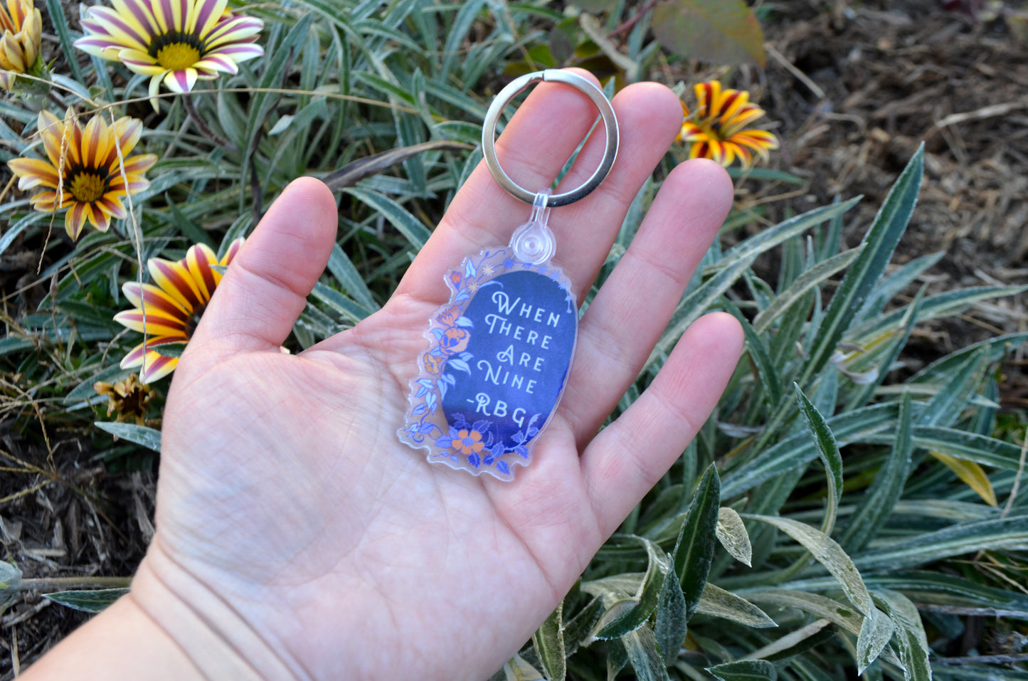 When There Are Nine, Ruth Bader Ginsburg: Acrylic Keychain