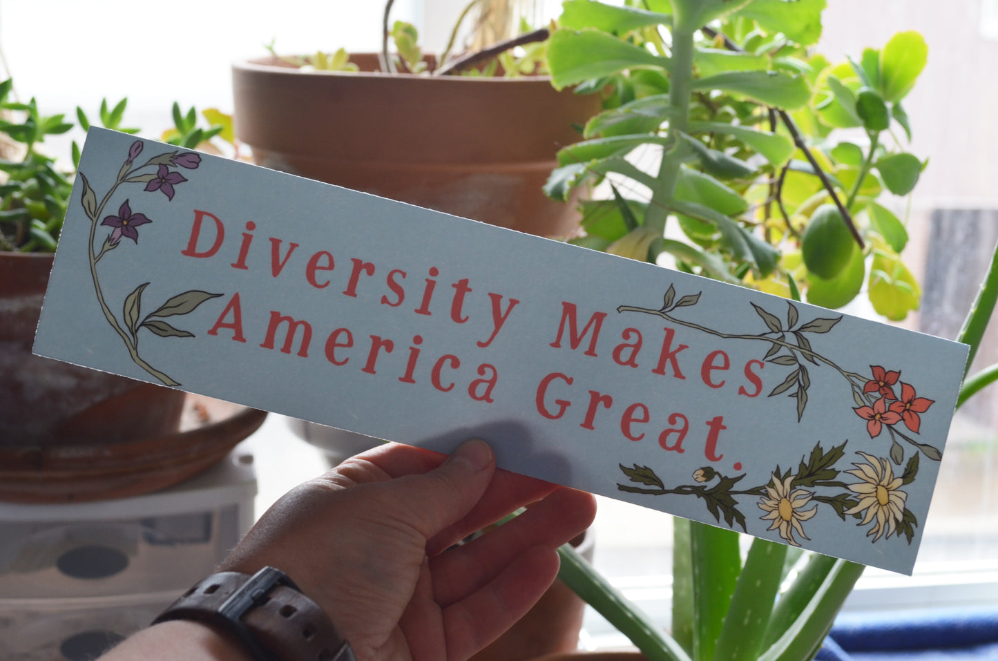 Diversity Makes America Great: Bumper Sticker