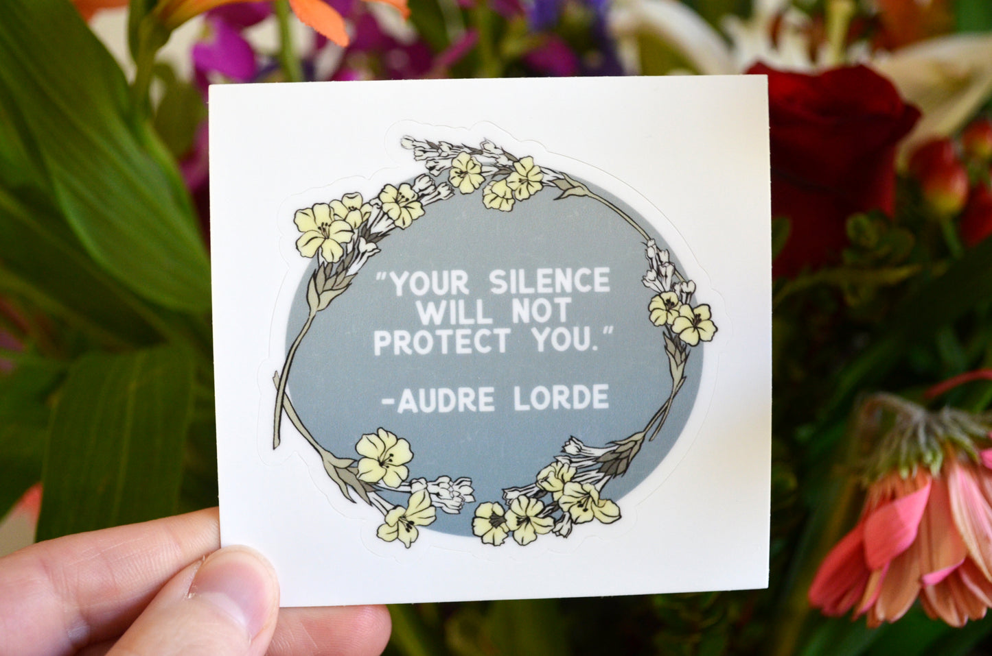 Your Silence Will Not Protect You, Audre Lorde: Feminist Laptop Sticker