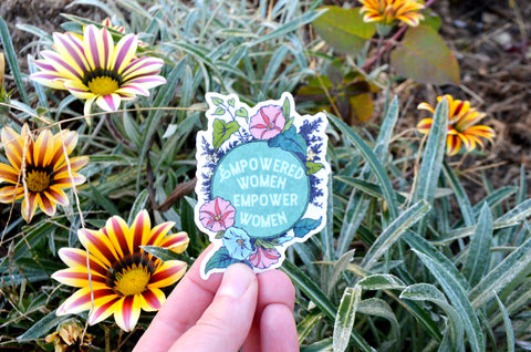 Empowered Women Empower Women: Feminist Laptop Sticker