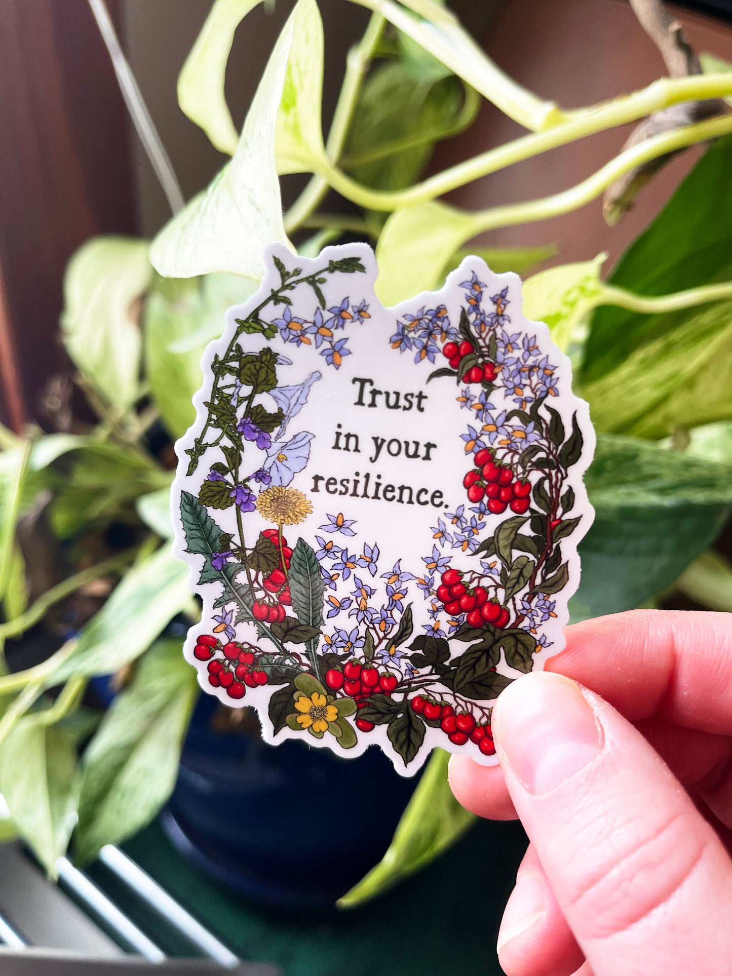 Trust In Your Resilience: Self Care Sticker