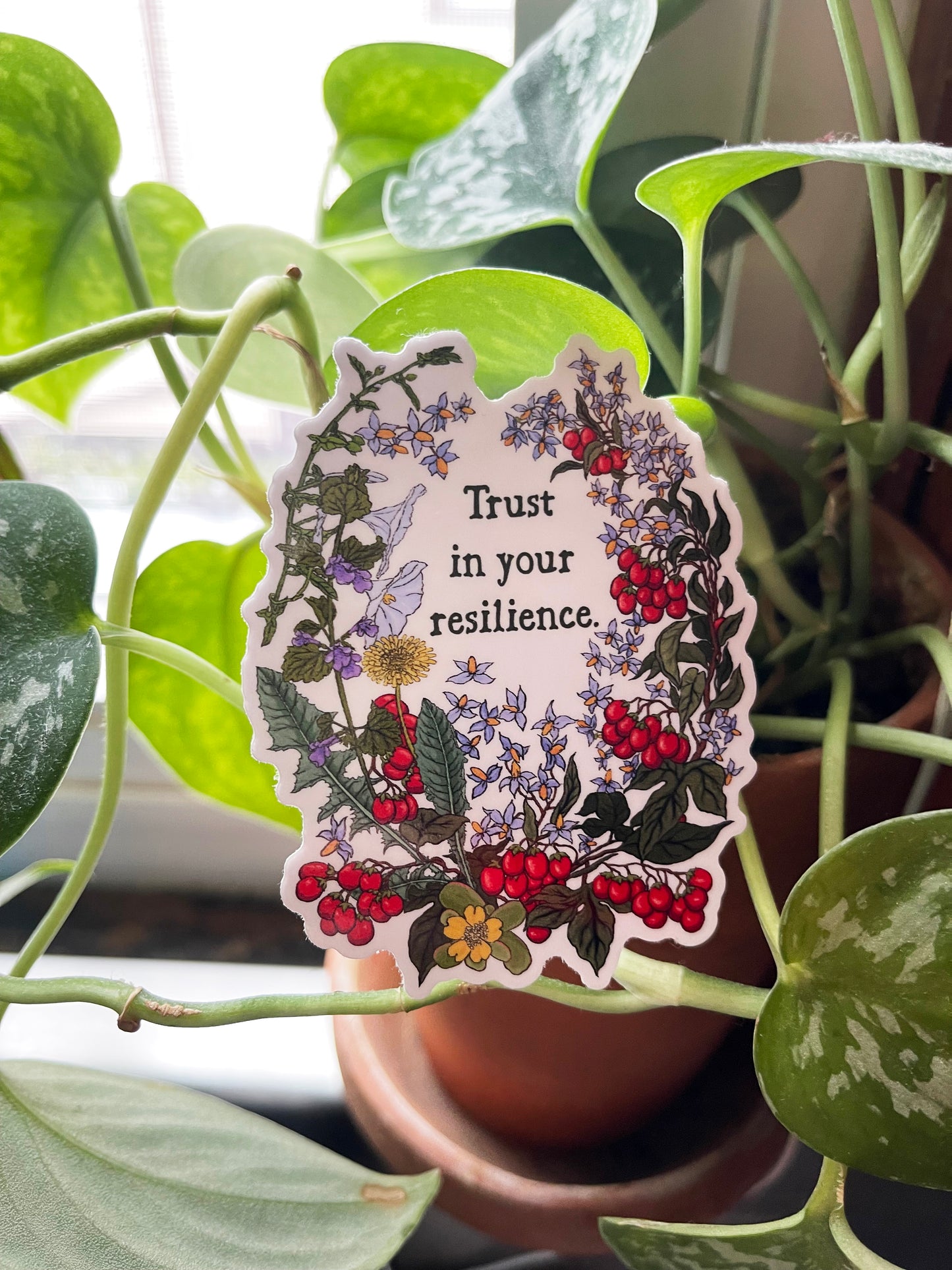 Trust In Your Resilience: Self Care Sticker