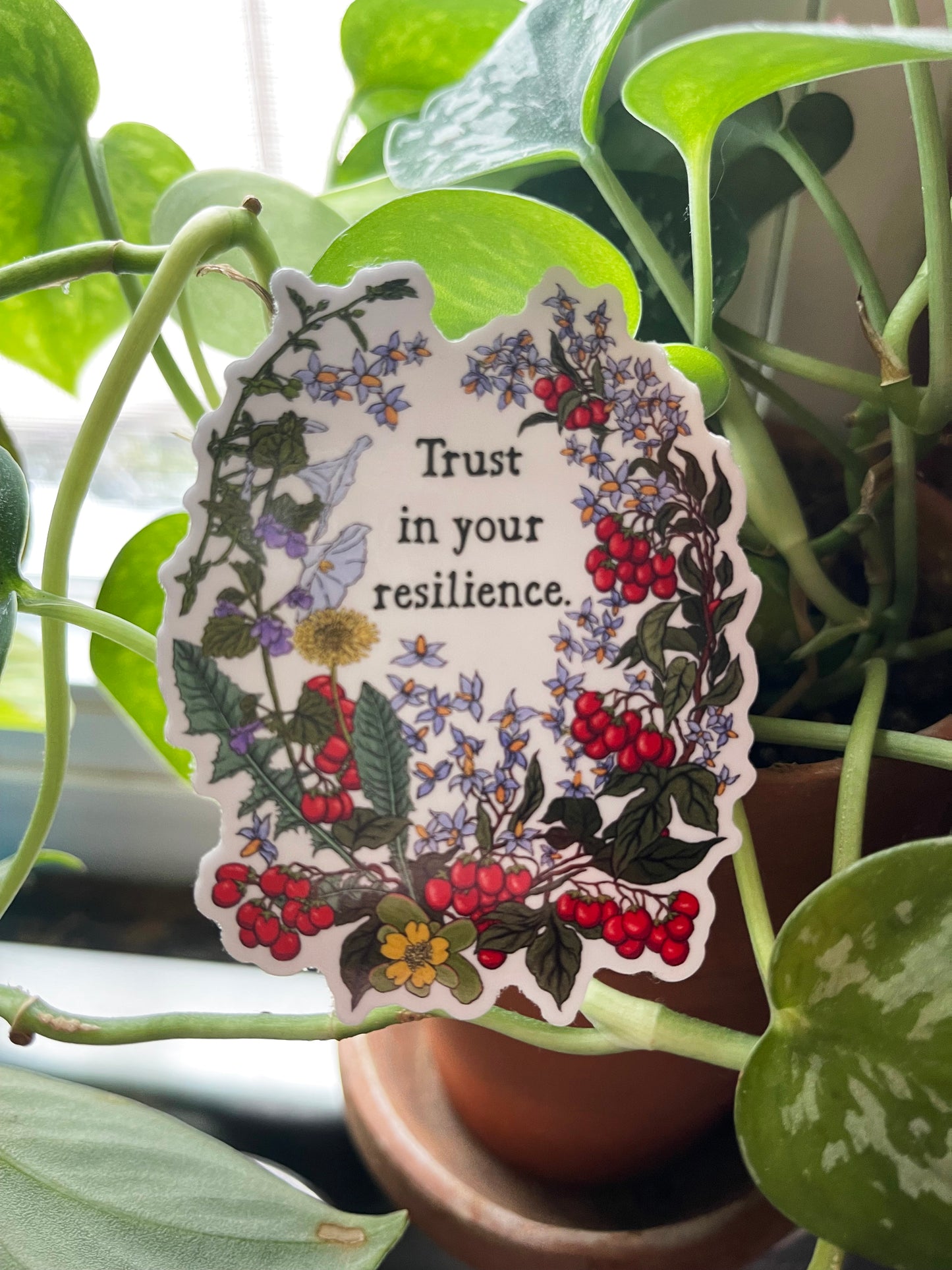 Trust In Your Resilience: Self Care Sticker