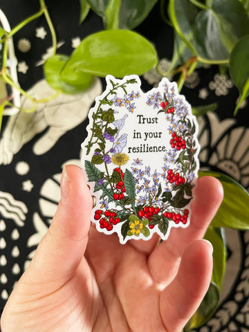 Trust In Your Resilience: Self Care Sticker