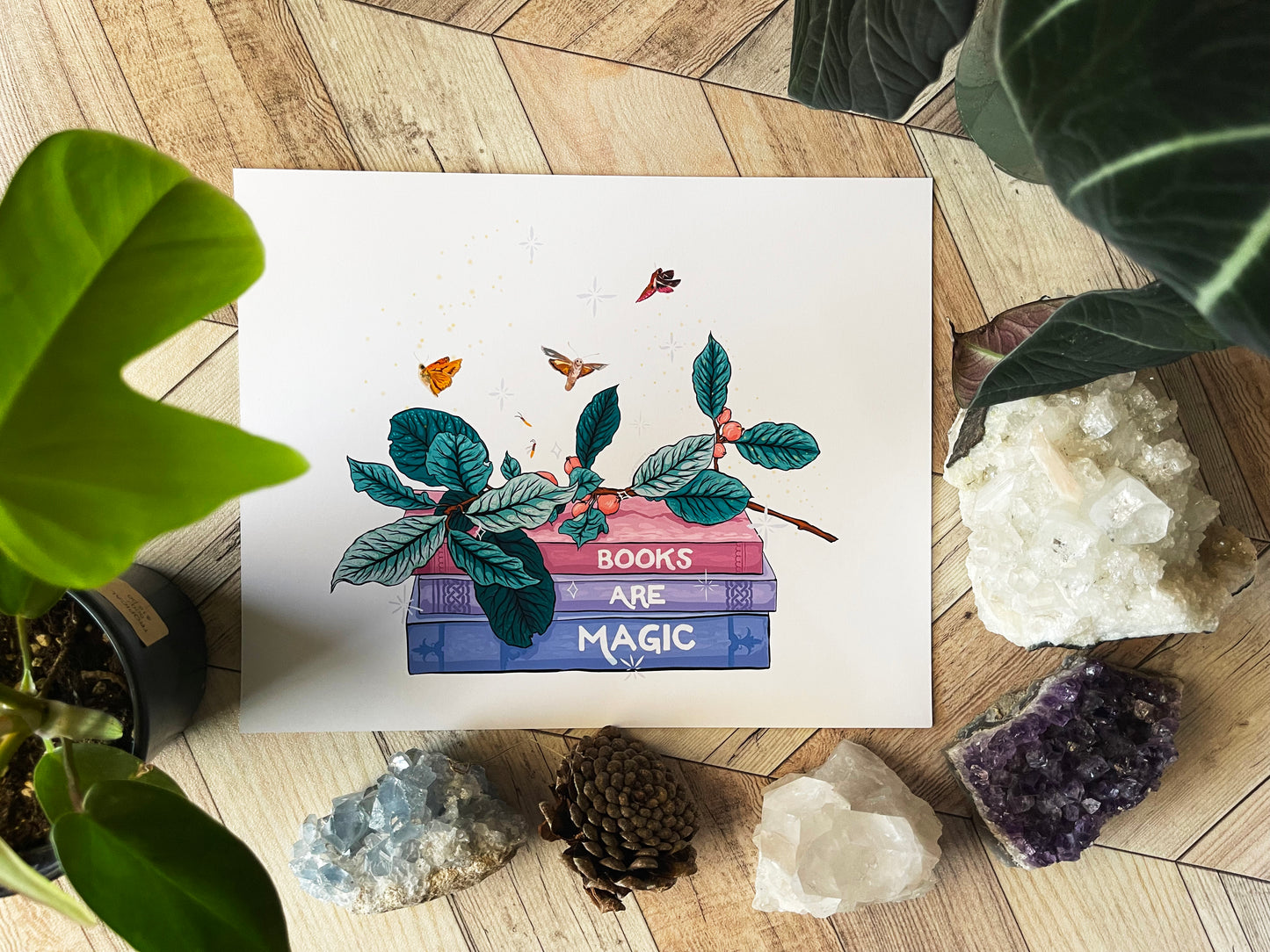 Books Are Magic: Book Lover Print