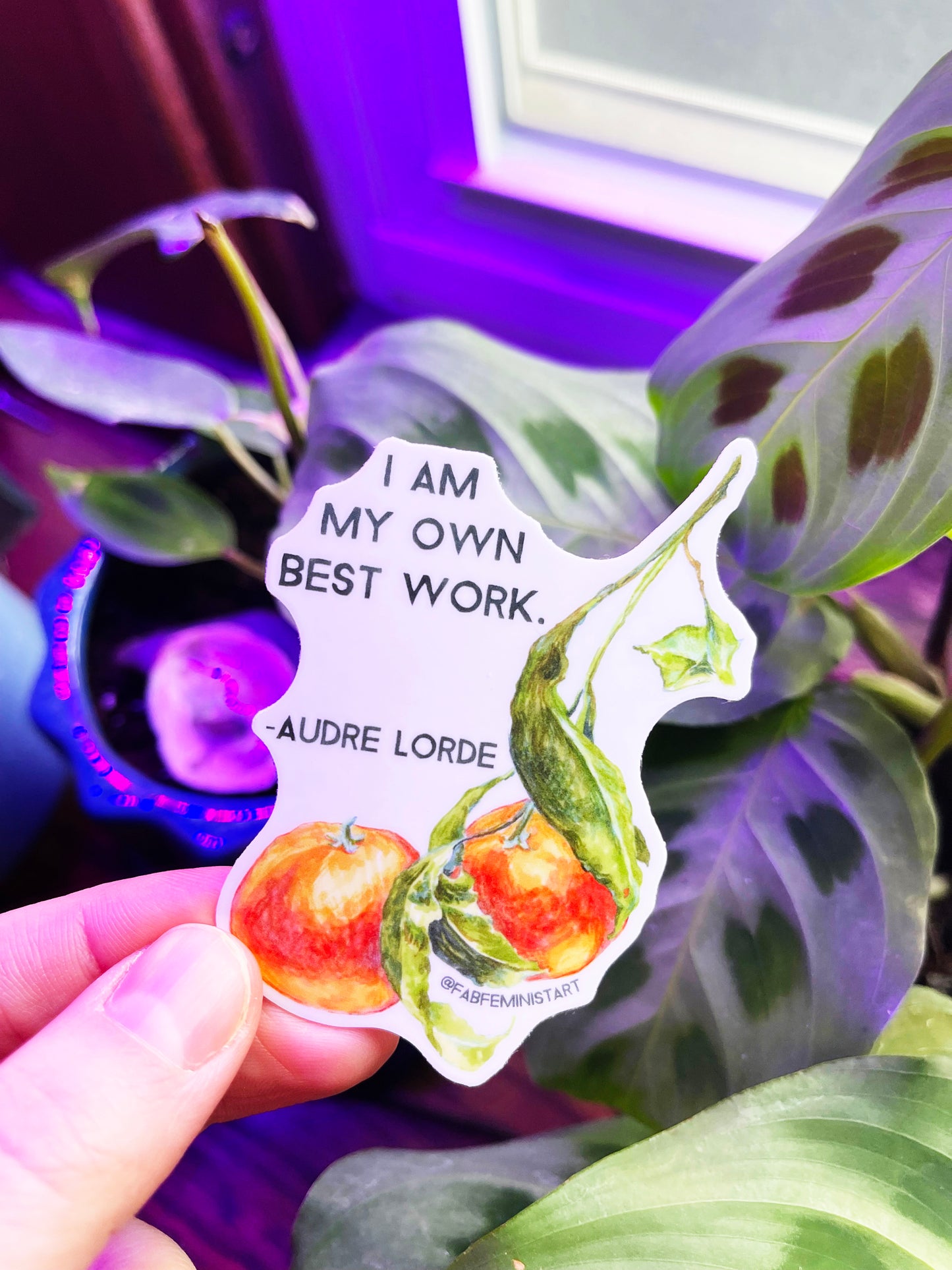 I Am My Own Best Work, Audre Lorde: feminist sticker