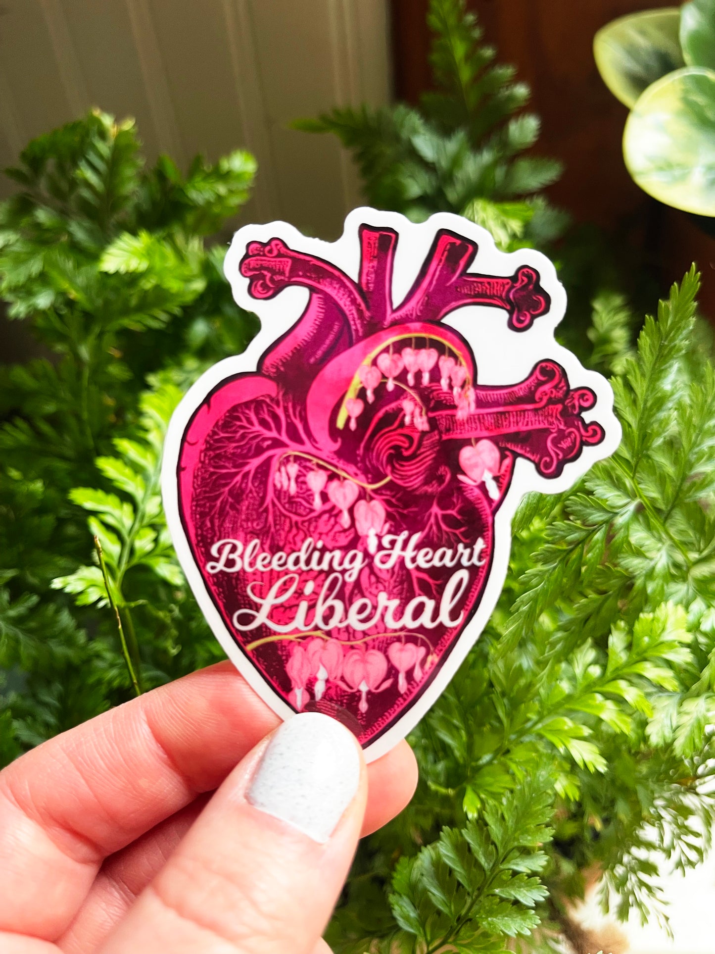 Bleeding Heart Liberal: Feminist Sticker