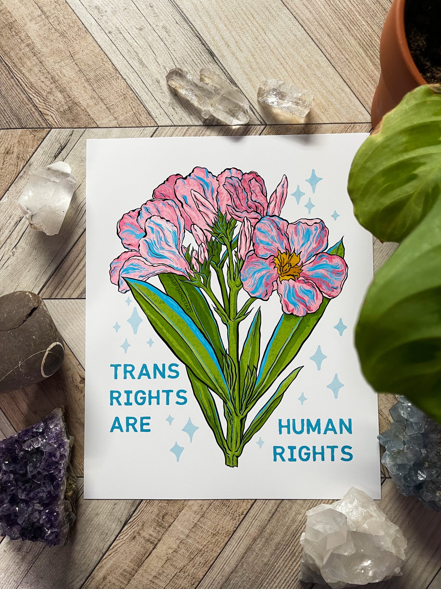 Trans Rights Are Human Rights: LGBTQ Art Print