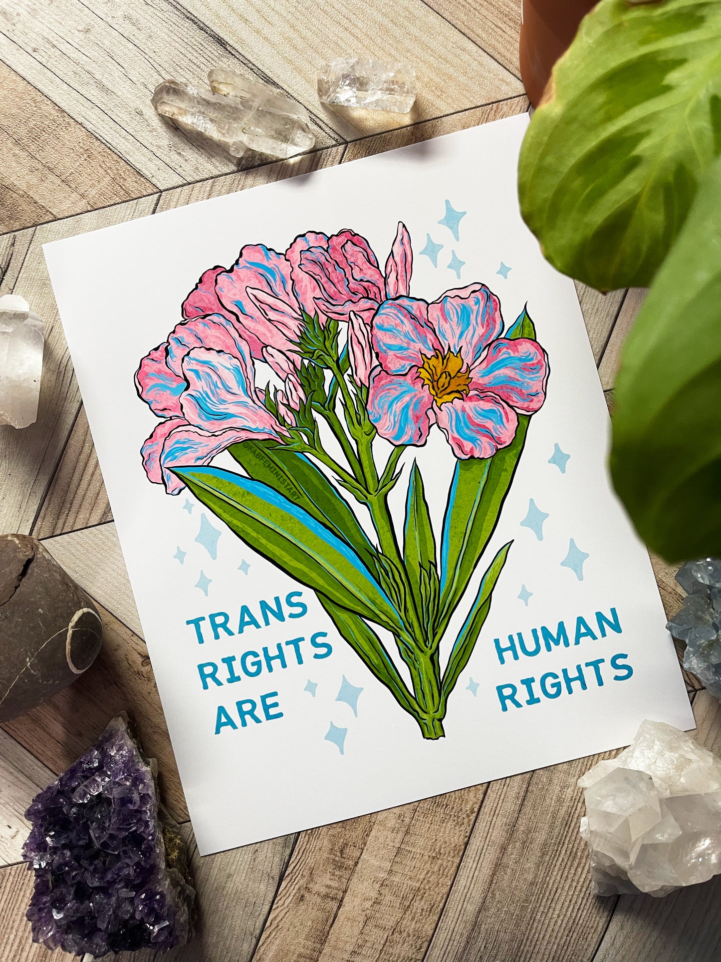 Trans Rights Are Human Rights: LGBTQ Art Print