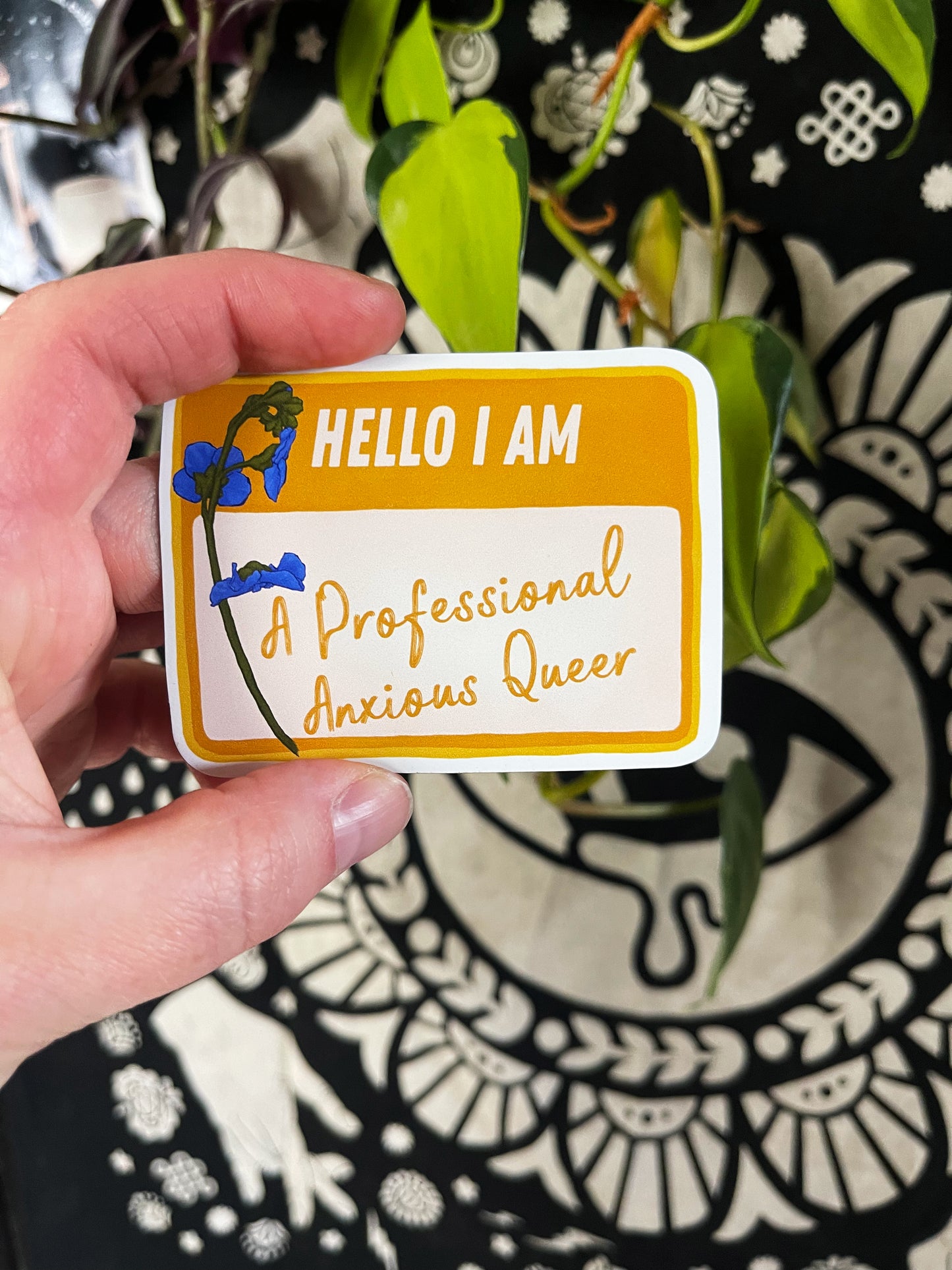 Hello I Am A Professional Anxious Queer: LGBTQ Pride Magnet