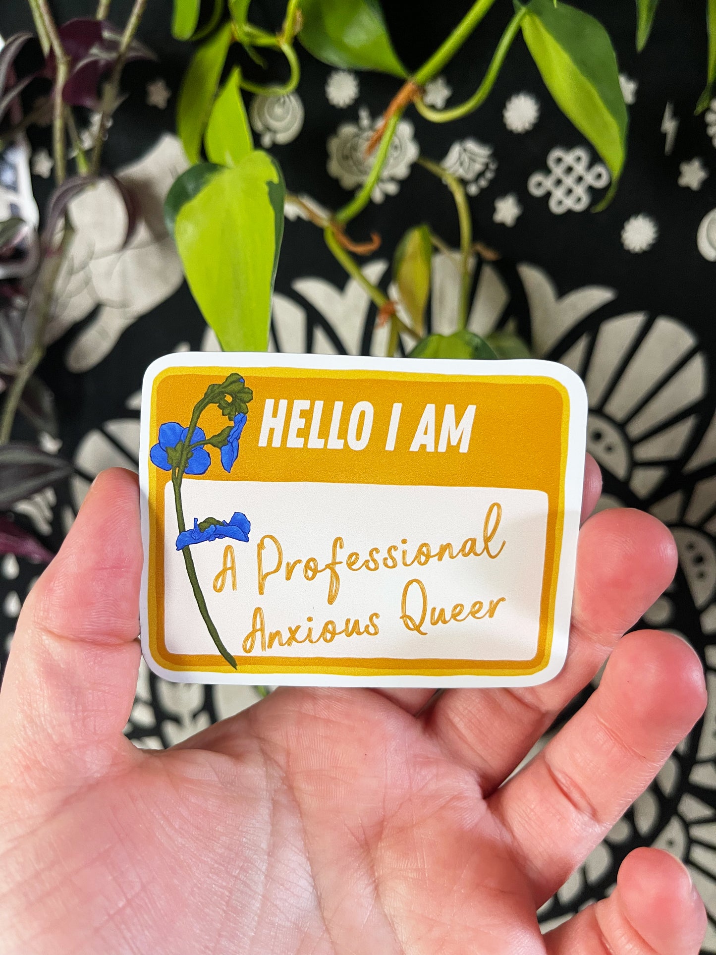 Hello I Am A Professional Anxious Queer: LGBTQ Pride Magnet