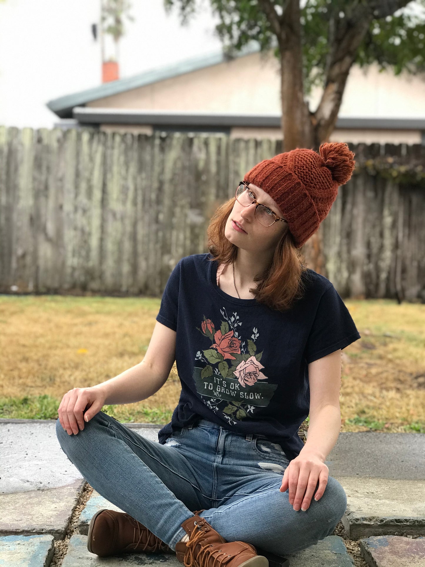 It's Ok To Grow Slow: Fitted Femme Shirt