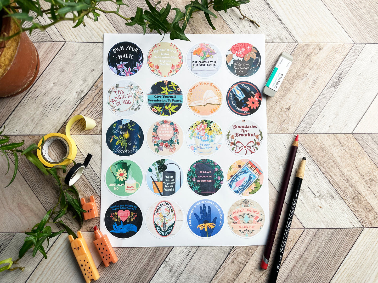 Mental Health Sticker Set: Own Your Magic