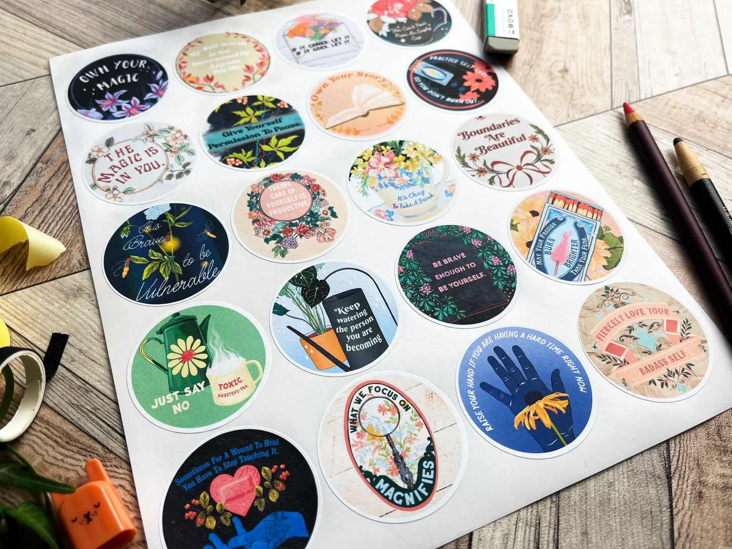 Mental Health Sticker Set: Own Your Magic