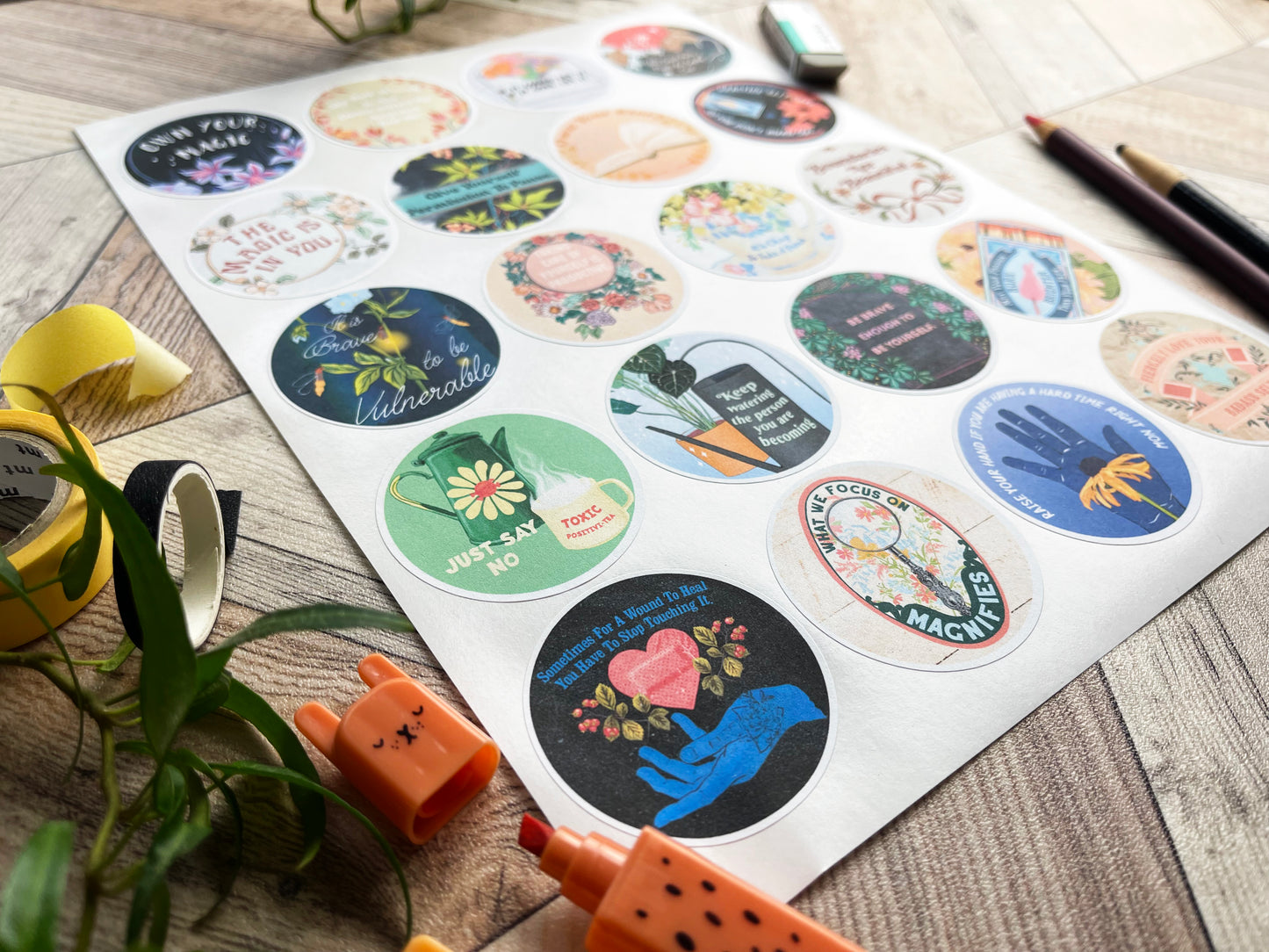 Mental Health Sticker Set: Own Your Magic