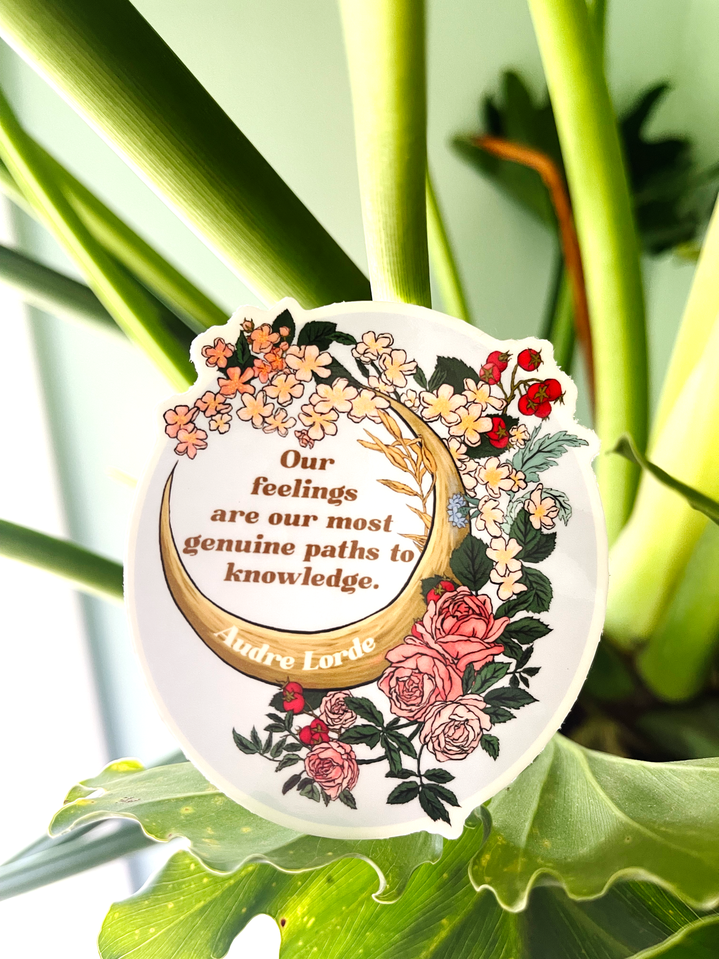 Our Feelings Are Our Most Genuine Paths To Knowledge, Audre Lorde: Feminist Laptop Sticker