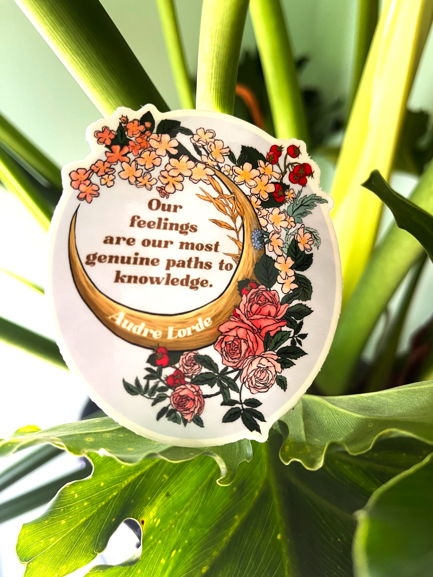 Our Feelings Are Our Most Genuine Paths To Knowledge, Audre Lorde: Feminist Laptop Sticker